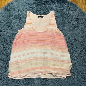 Hatch Maternity Cream Pink Sleeveless Top Size L